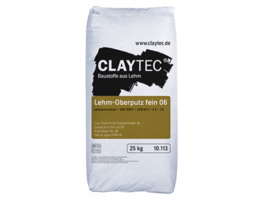 CLAYTEC ENDUIT 10.113 FINITION 06 SANS LIN - 5,7 m²/3mm